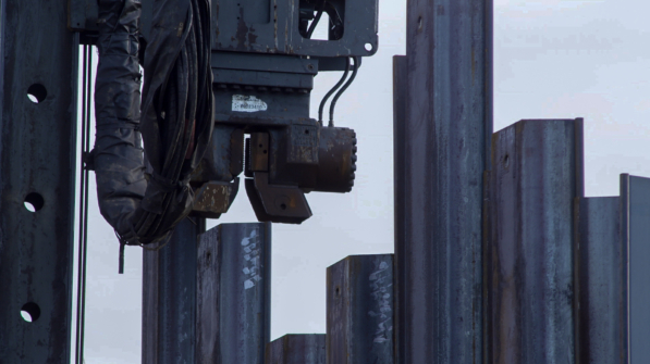 sheet piling installation