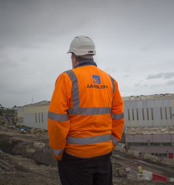 Service man on site