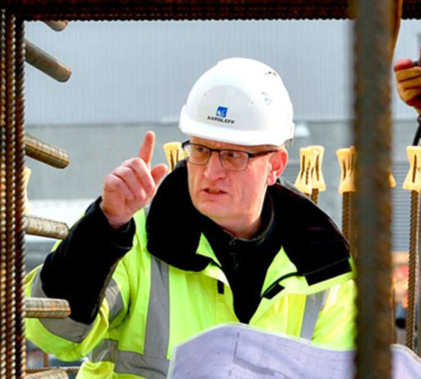 An engineer on site