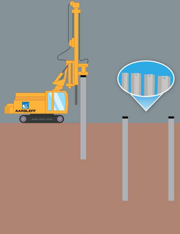 h-section piles