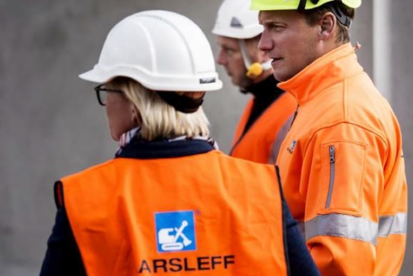 Three Aarsleff Engineers Working On Site