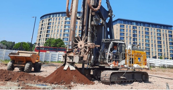 CFA Piling Rig on a Site