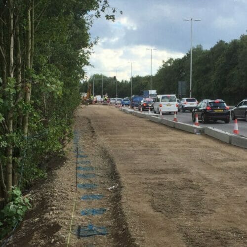 A33 Reading, Aarsleff Ground Engineering, Driven Precast Piling