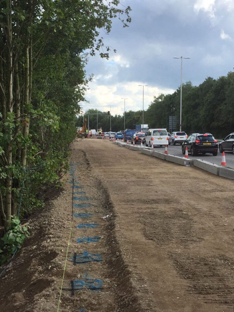 Piling on the A33 Reading