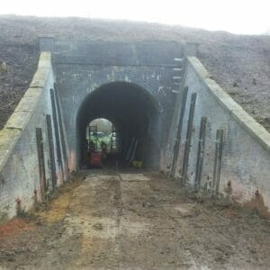 Soil Nails at Churchdown Underbridge completed
