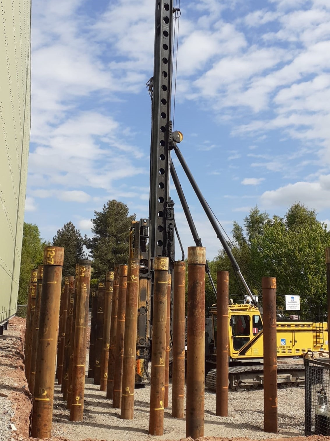 Steel Tubular Piles for Expansion of Coalville Brick Factory
