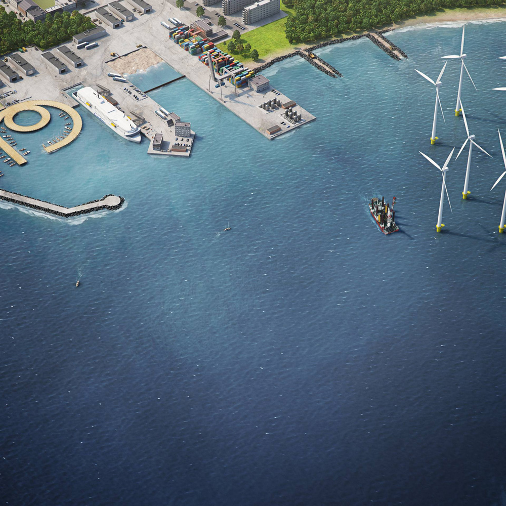 Ocean aerial shot