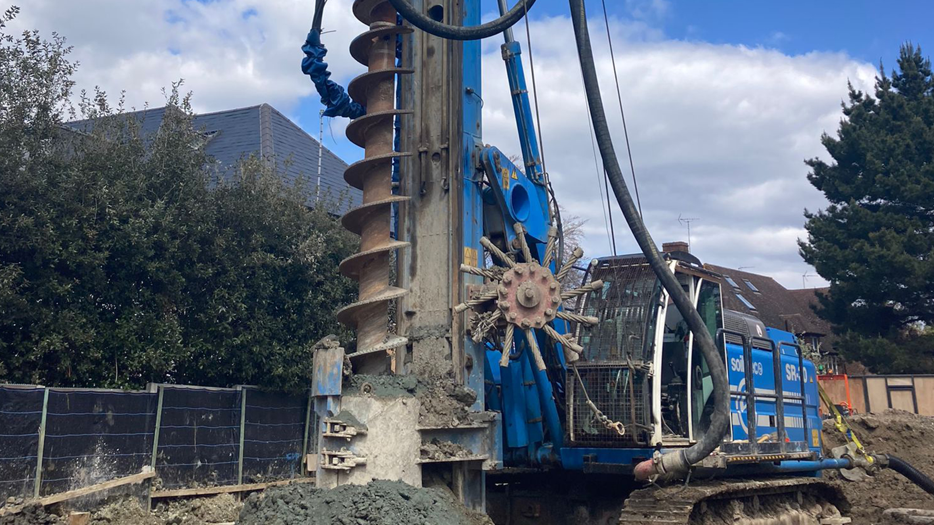 CFA piling machinery