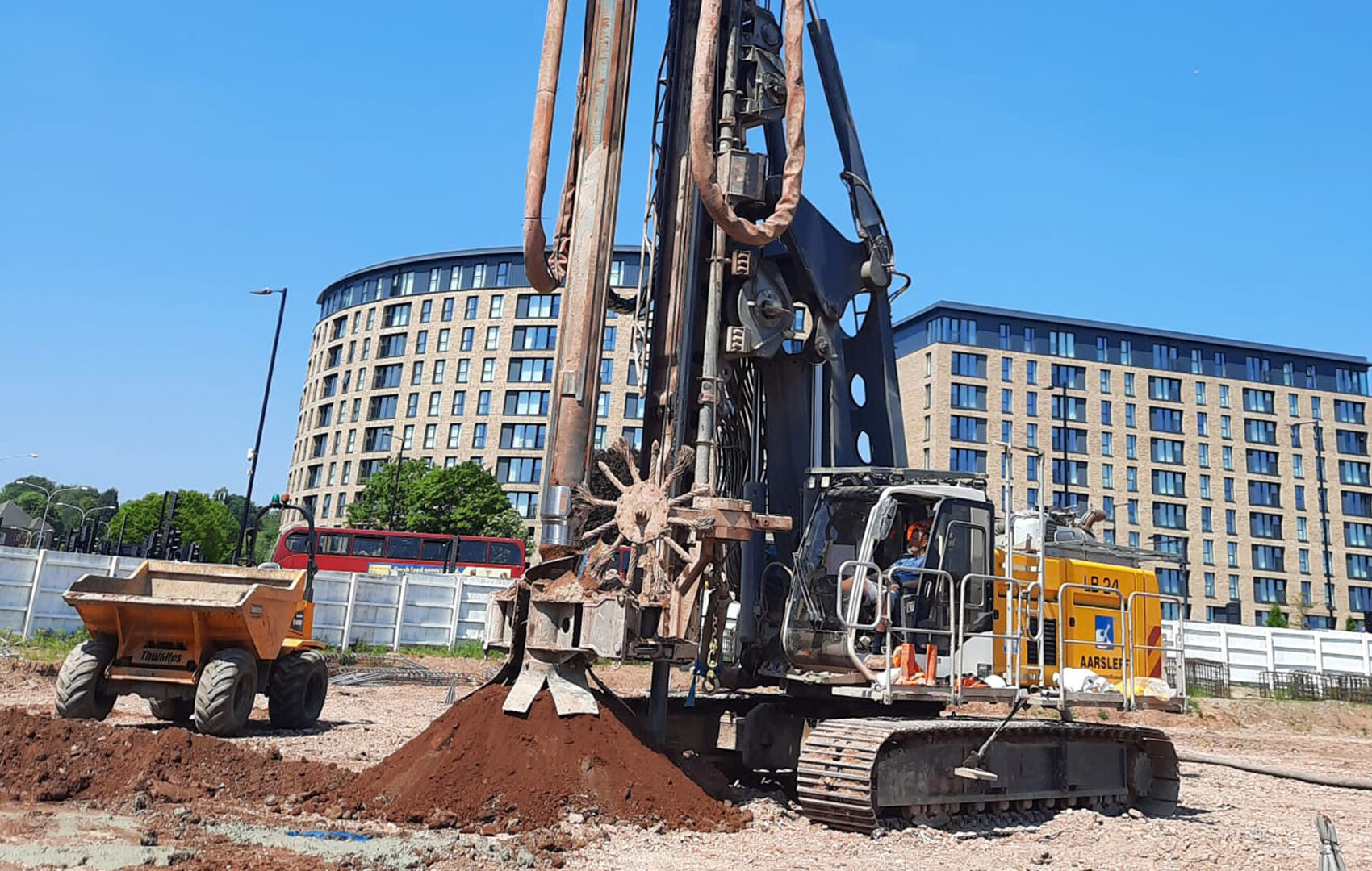 CFA piling construction