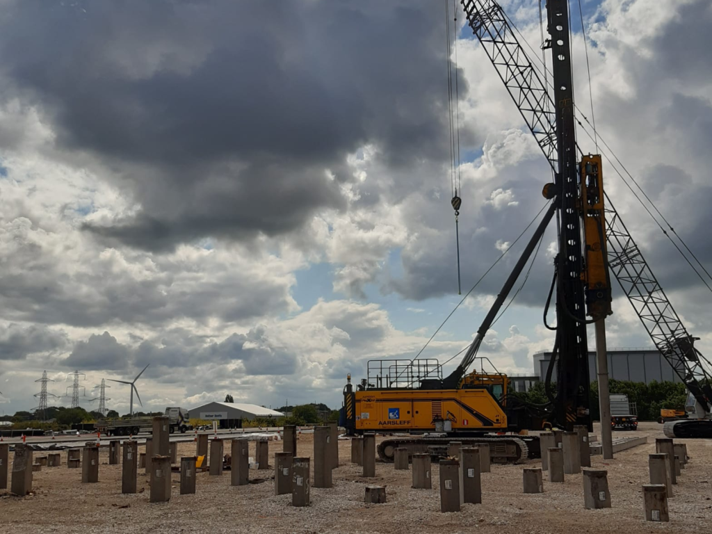 Derby Logistics Park piling project