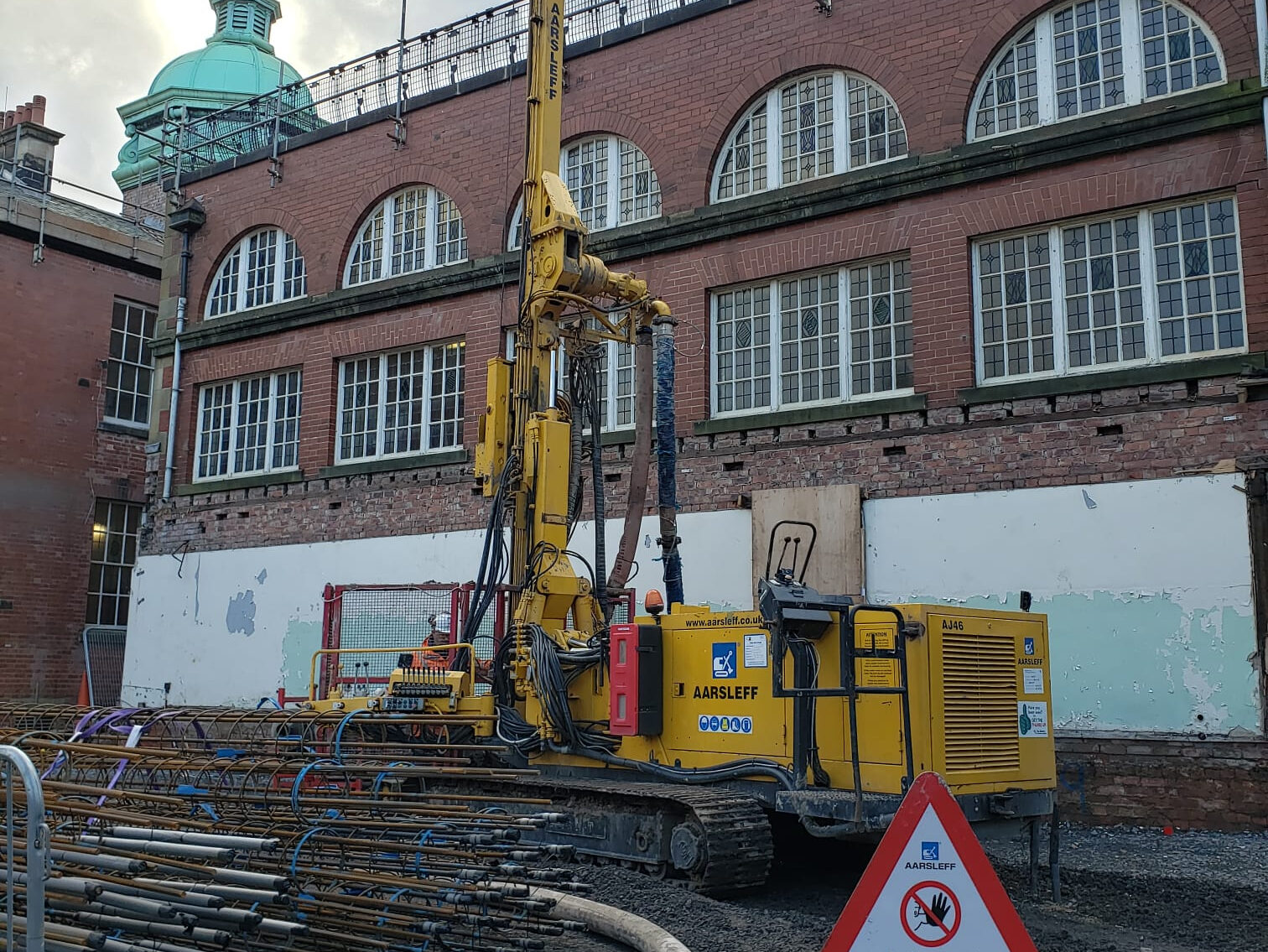 Piling project in Redhills, Durham