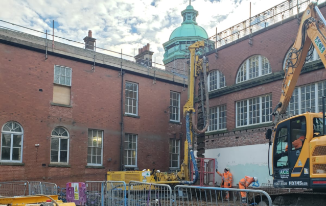 Piling project at Redhills, Durham