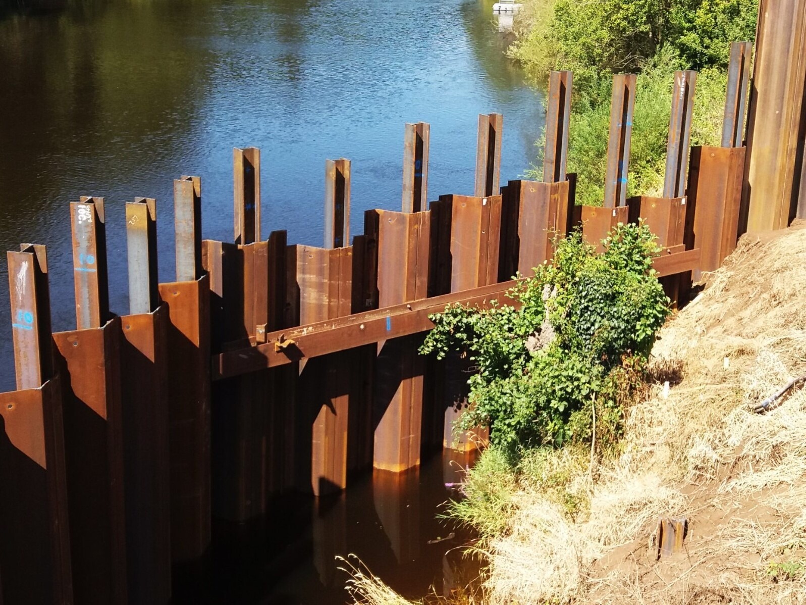 temporary sheet piling cofferdam