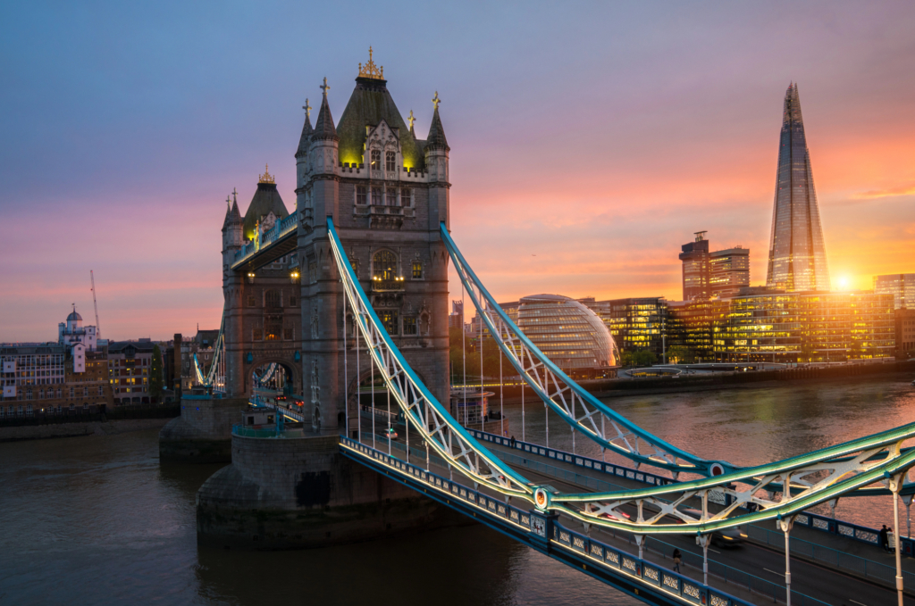 An Aerial View Of London Bridge